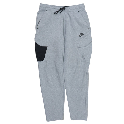 Nike Men's Grey Jogger Trousers S Regular Fit Cotton Blend