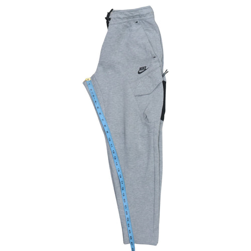Nike Men's Grey Jogger Trousers S Regular Fit Cotton Blend