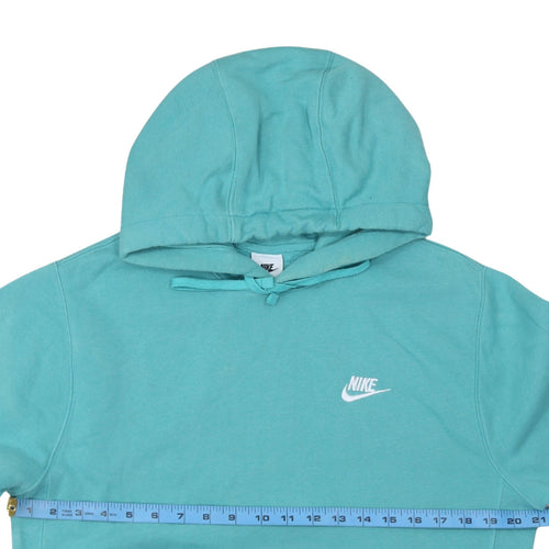 Nike Men's Green Pullover Hoodie Size S Fleece Logo Sportswear
