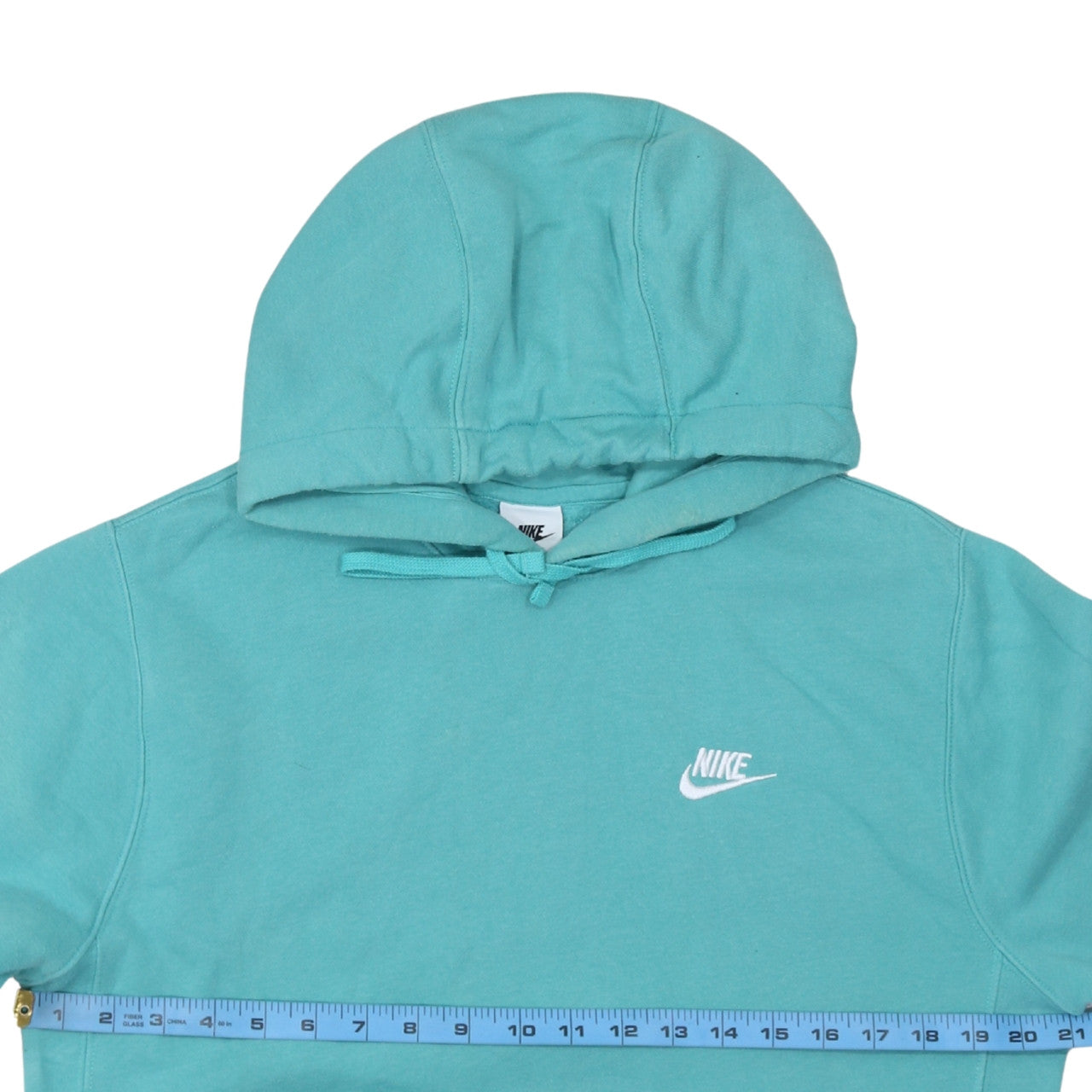 Nike Men's Green Pullover Hoodie Size S Fleece Logo Sportswear