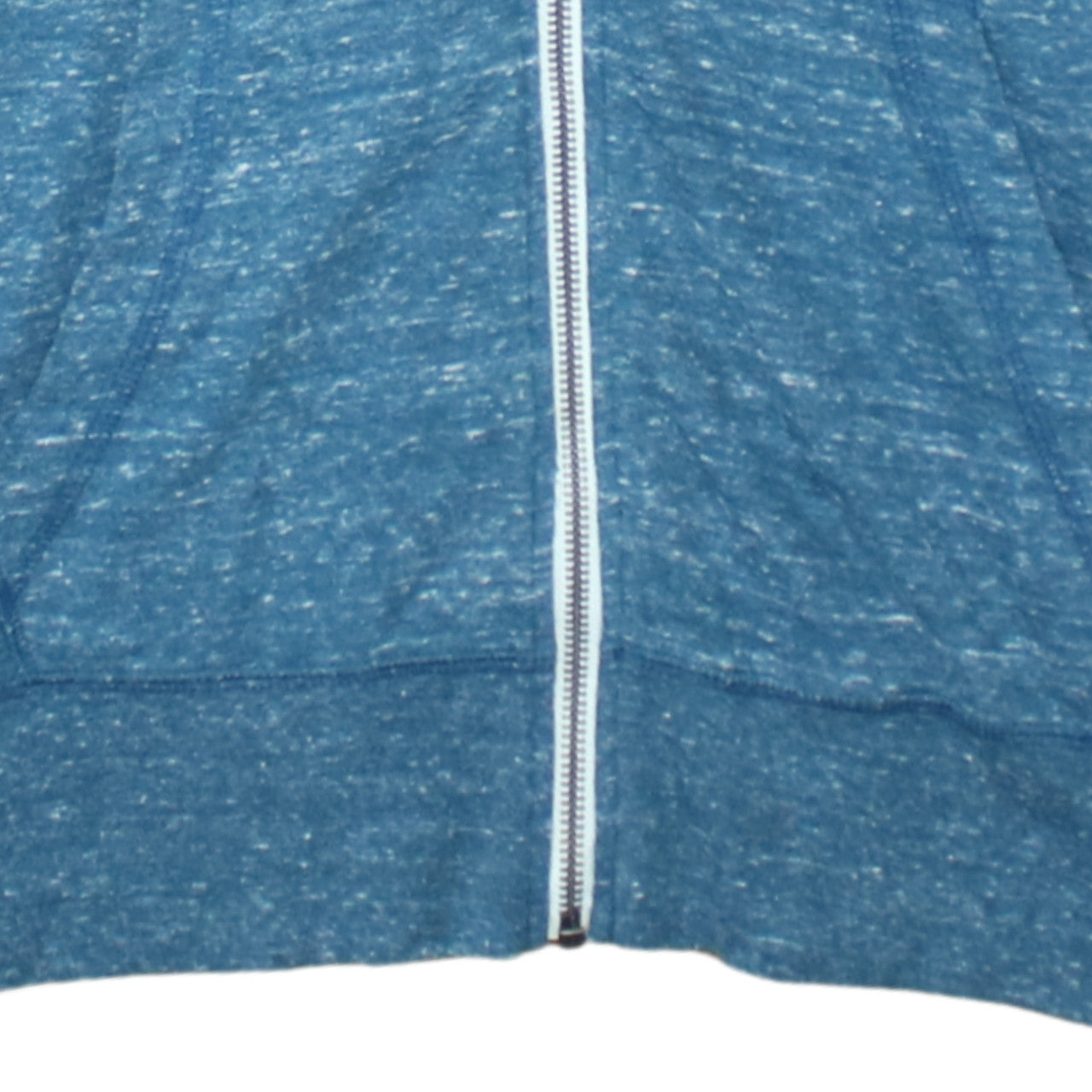 Nike Womens Blue Full Zip Hoodie Size M Cotton Blend Hooded Sweatshirt