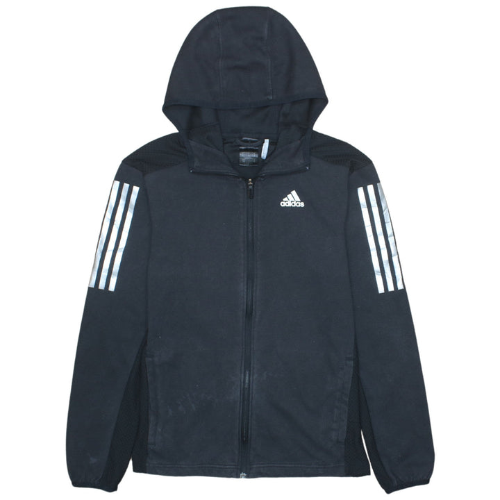 Adidas Men's Black Full Zip Hoodie S Sports Fleece Jacket