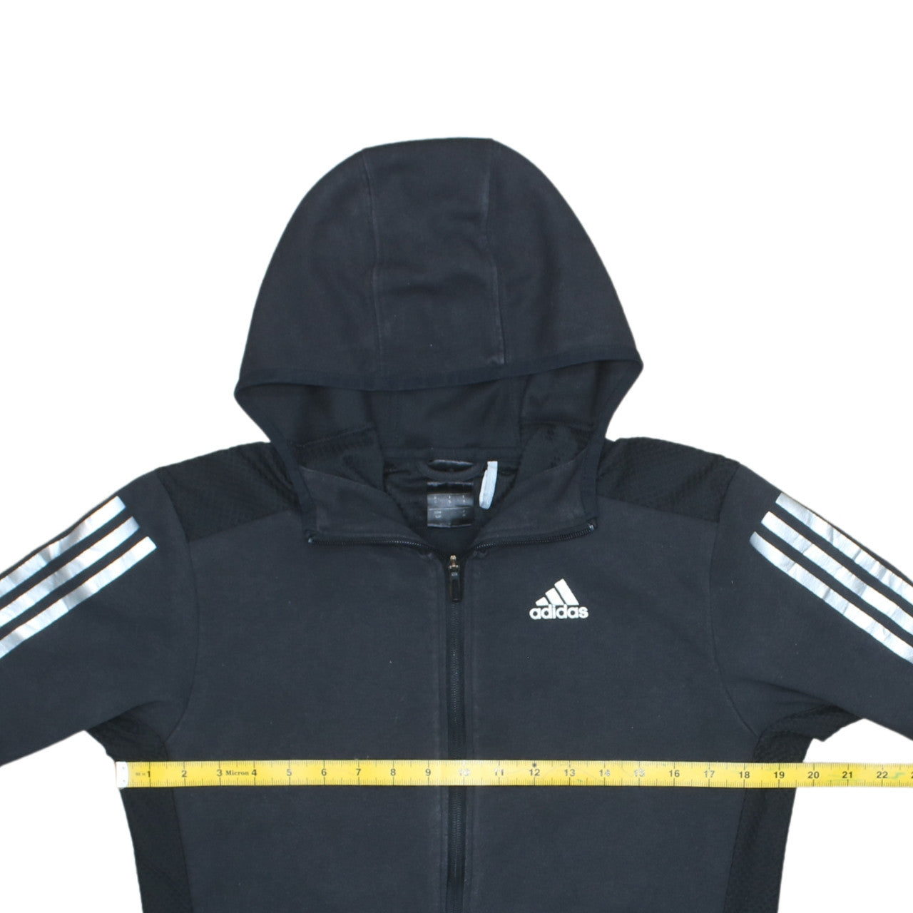 Adidas Men's Black Full Zip Hoodie S Sports Fleece Jacket