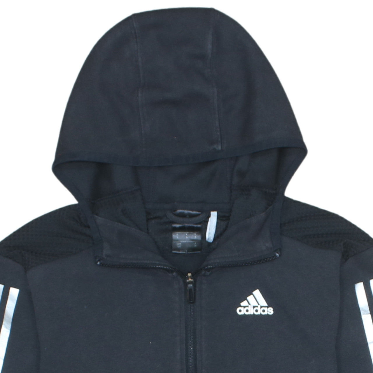 Adidas Men's Black Full Zip Hoodie S Sports Fleece Jacket