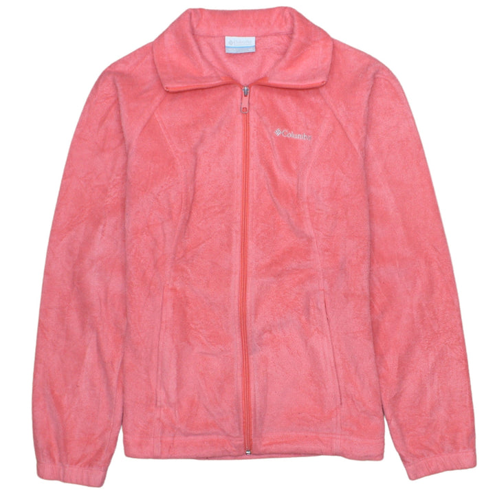 Columbia Women's Pink Fleece Full Zip Jacket XS Regular Outdoor