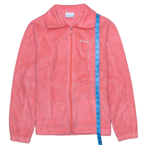 Columbia Women's Pink Fleece Full Zip Jacket XS Regular Outdoor
