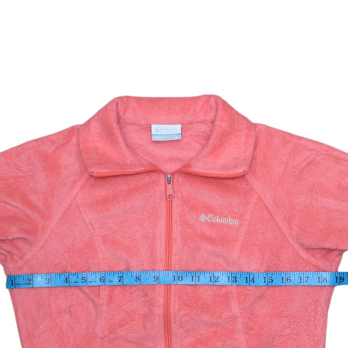 Columbia Women's Pink Fleece Full Zip Jacket XS Regular Outdoor
