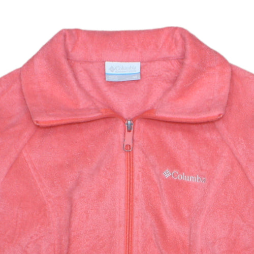 Columbia Women's Pink Fleece Full Zip Jacket XS Regular Outdoor