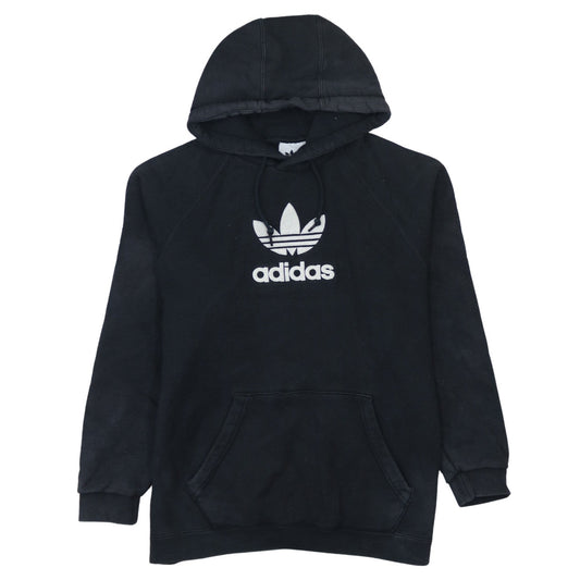 Adidas Women's Black Pullover Hoodie Medium Logo Print Casual