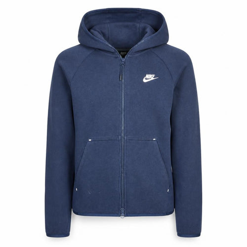 Nike Men's Blue Full Zip Hoodie XS Cotton Blend Sportswear