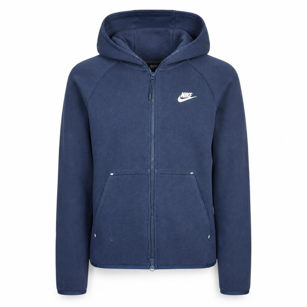 Nike Men's Blue Full Zip Hoodie XS Cotton Blend Sportswear