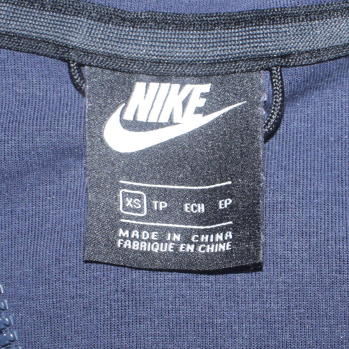 Nike Men's Blue Full Zip Hoodie XS Cotton Blend Sportswear