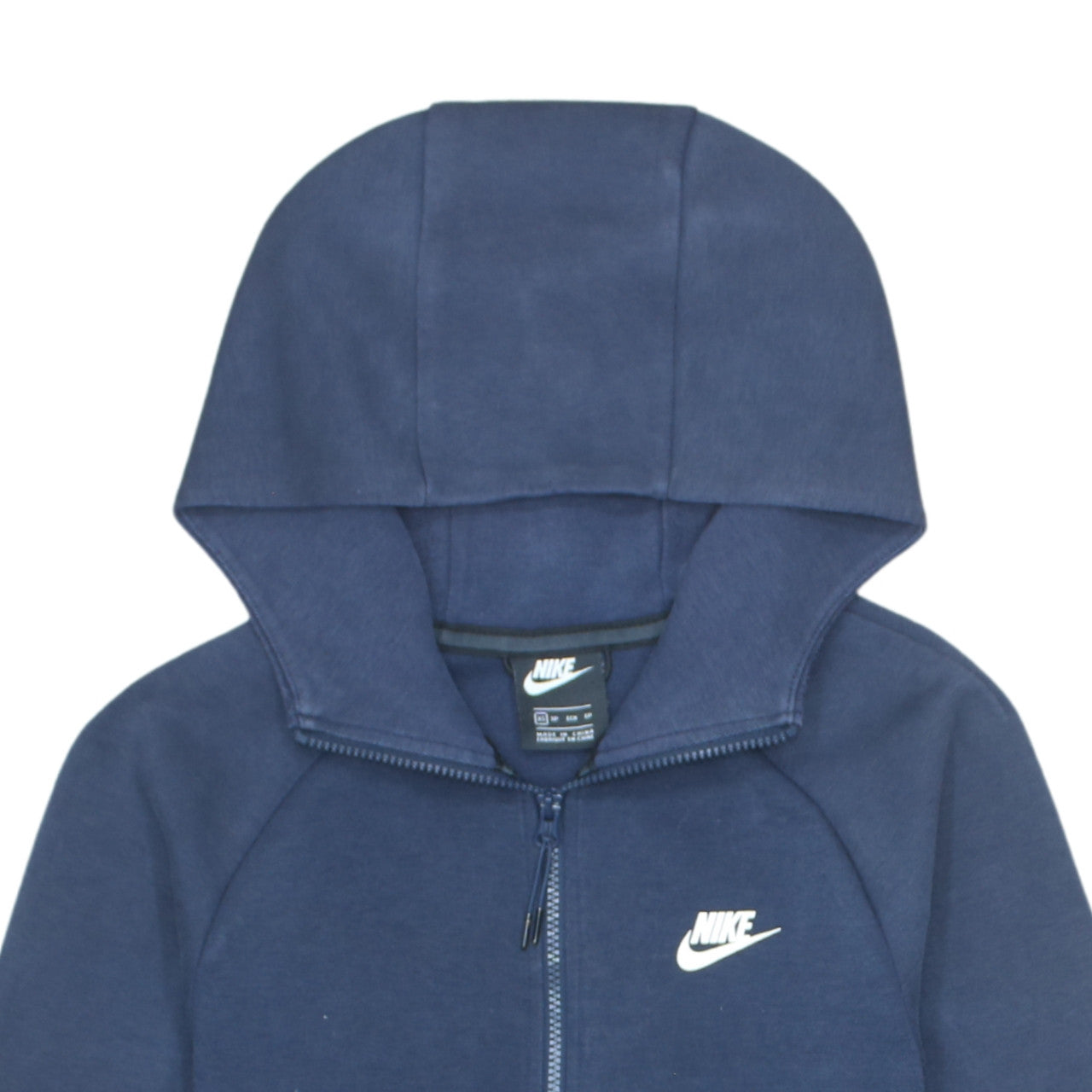 Nike Men's Blue Full Zip Hoodie XS Cotton Blend Sportswear