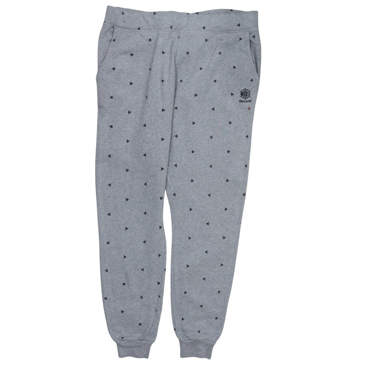 Reebok Womens Grey Jogger Sweatpants M Cotton Elastane Activewear