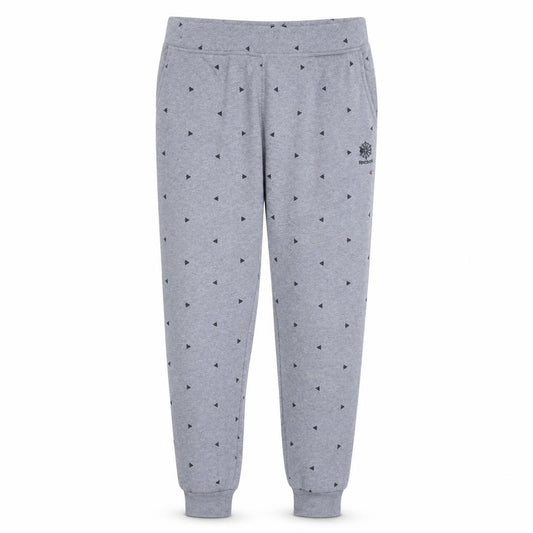 Reebok Womens Grey Jogger Sweatpants M Cotton Elastane Activewear