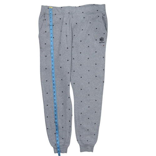 Reebok Womens Grey Jogger Sweatpants M Cotton Elastane Activewear