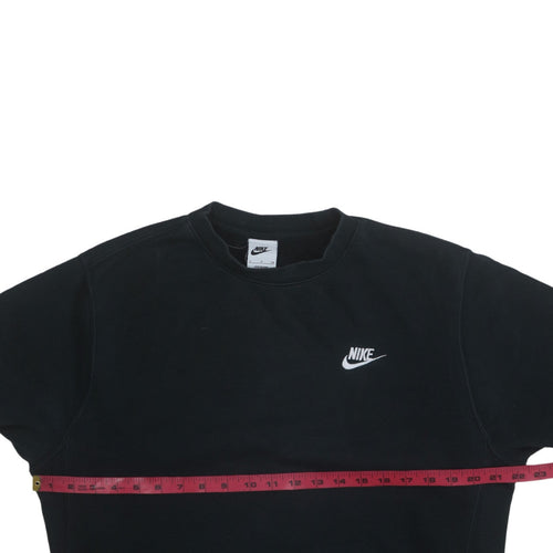 Nike Men's Black Small Crew Neck Pullover Sweatshirt
