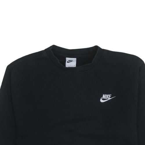 Nike Men's Black Small Crew Neck Pullover Sweatshirt