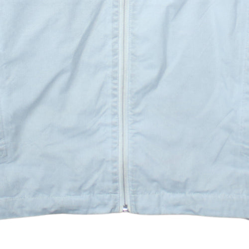 The North Face Men's Blue Small Hooded Waterproof Windbreaker Jacket