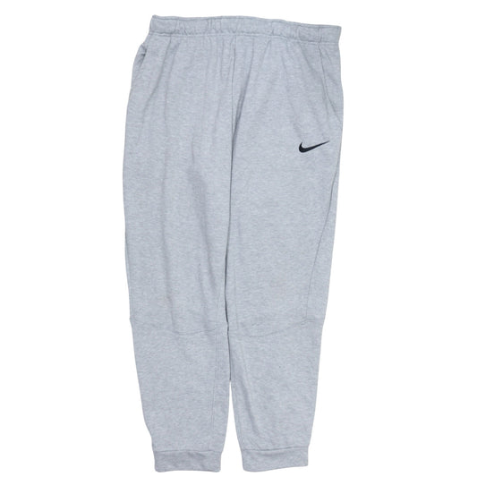 Nike Men's Grey Dri-Fit Jogger Trousers XL Moisture Wicking