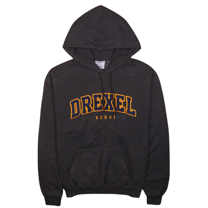 Champion Mens Black Pullover Hoodie L University Graphic Fleece