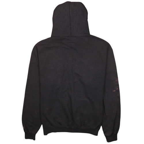 Champion Mens Black Pullover Hoodie L University Graphic Fleece