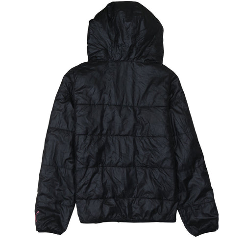 Puma Women's Black Hooded Puffer Jacket Size 12
