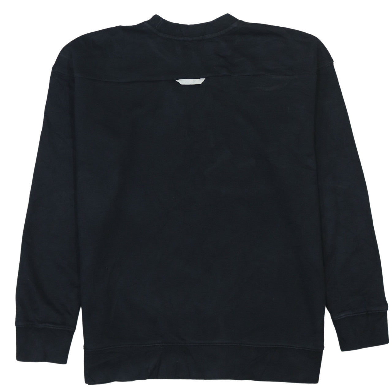 Adidas Womens Black Crew Neck Pullover Sweatshirt UK 12 Logo Print