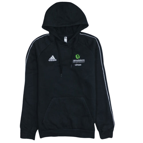 adidas Mens Black Pullover Hoodie Small Sports Fleece Sweatshirt