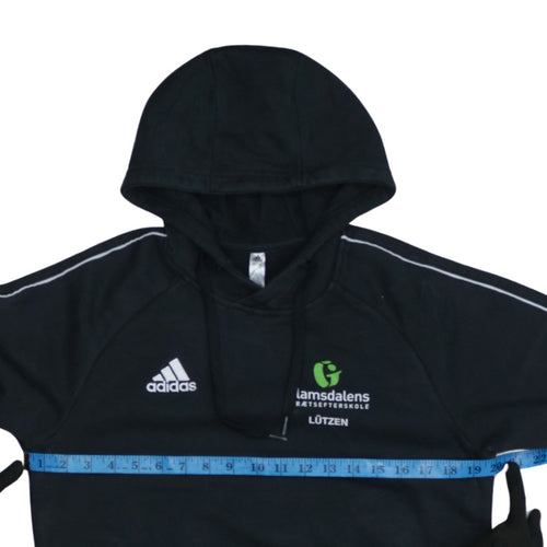 adidas Mens Black Pullover Hoodie Small Sports Fleece Sweatshirt