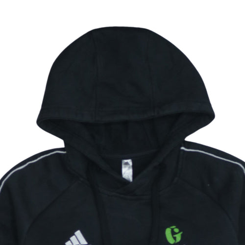 adidas Mens Black Pullover Hoodie Small Sports Fleece Sweatshirt