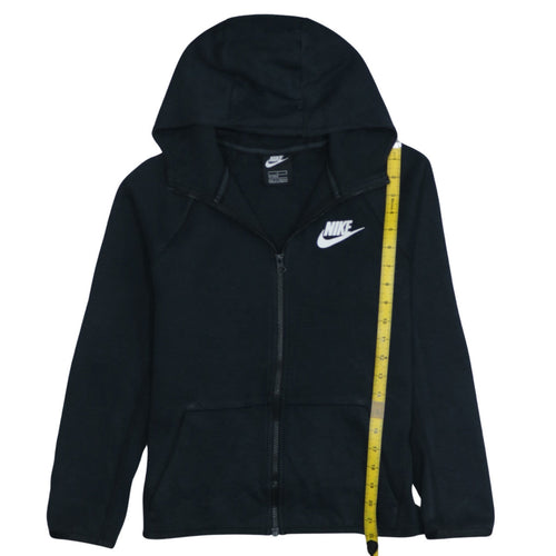 Nike Boys Black Full Zip Hoodie L 147-158cm Cotton Blend