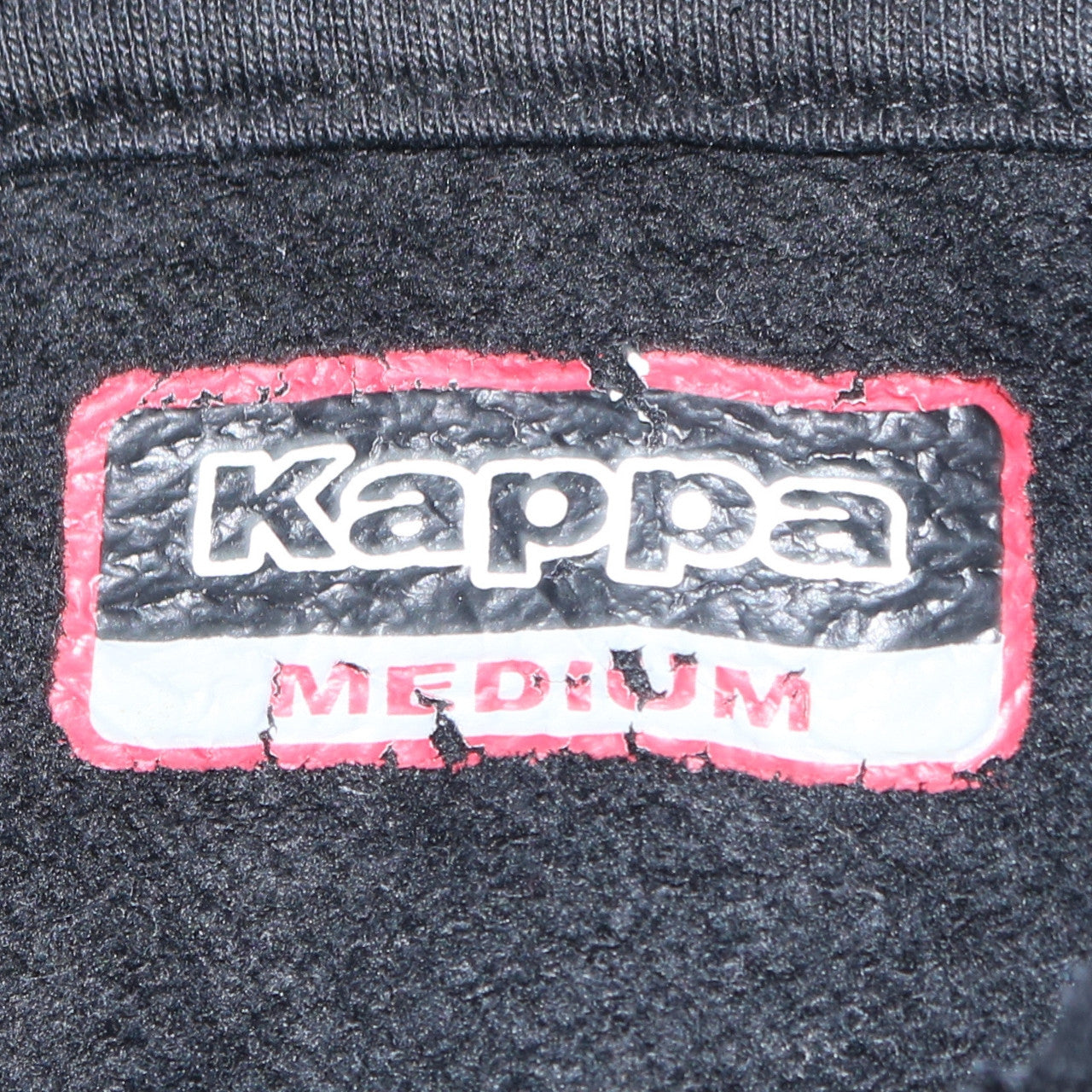 Kappa Women Black Full Zip Hoodie Medium Polyester Cotton