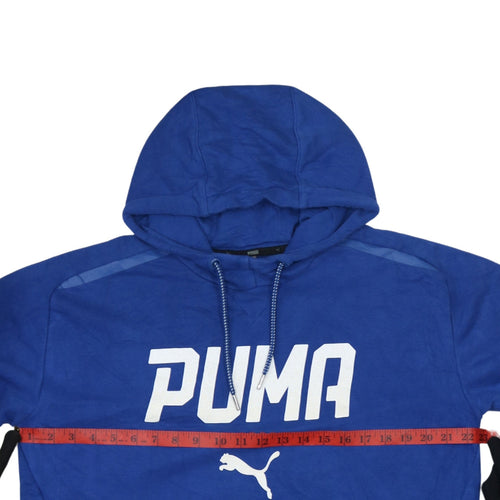 Puma Men's Blue Pullover Hoodie M Regular Fit Sportswear