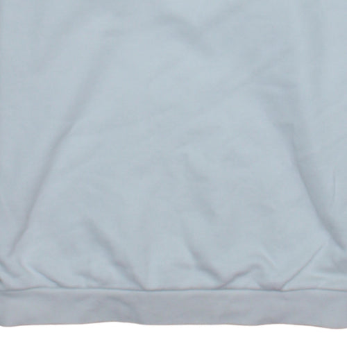 Adidas Womens White Relaxed Fit Crew Neck Logo Sweatshirt XS