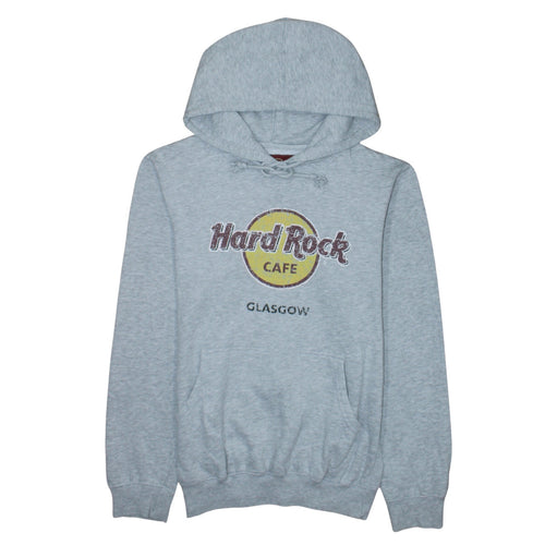 Hard Rock Cafe Glasgow Women's Grey Medium Pullover Hoodie