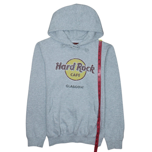 Hard Rock Cafe Glasgow Women's Grey Medium Pullover Hoodie