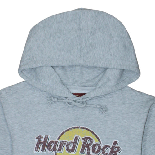 Hard Rock Cafe Glasgow Women's Grey Medium Pullover Hoodie