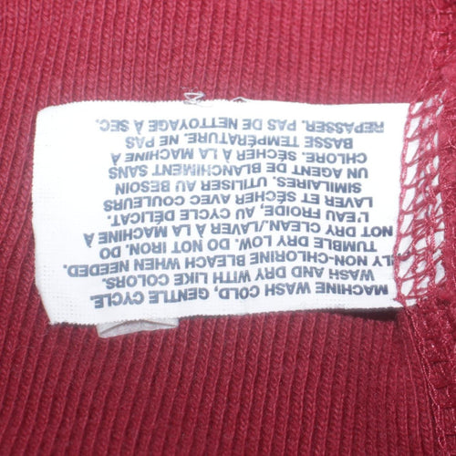 GAP Men's Red Pullover Hoodie XL 1969 Athletic Fleece Graphic Sweatshirt