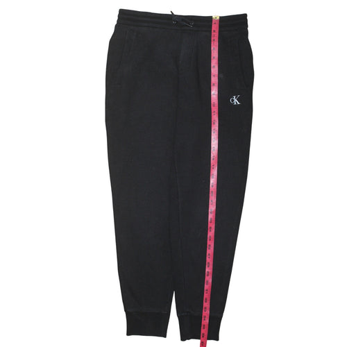 Calvin Klein Men's Black Small Regular Fit Fleece Joggers