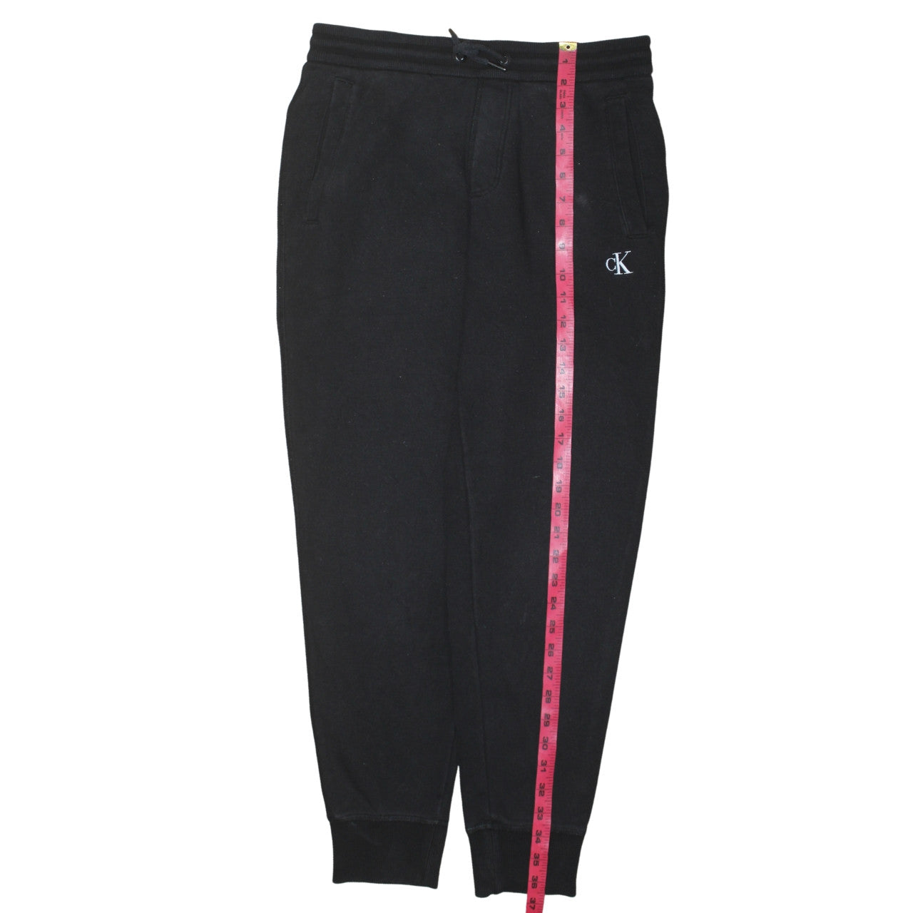 Calvin Klein Men's Black Small Regular Fit Fleece Joggers