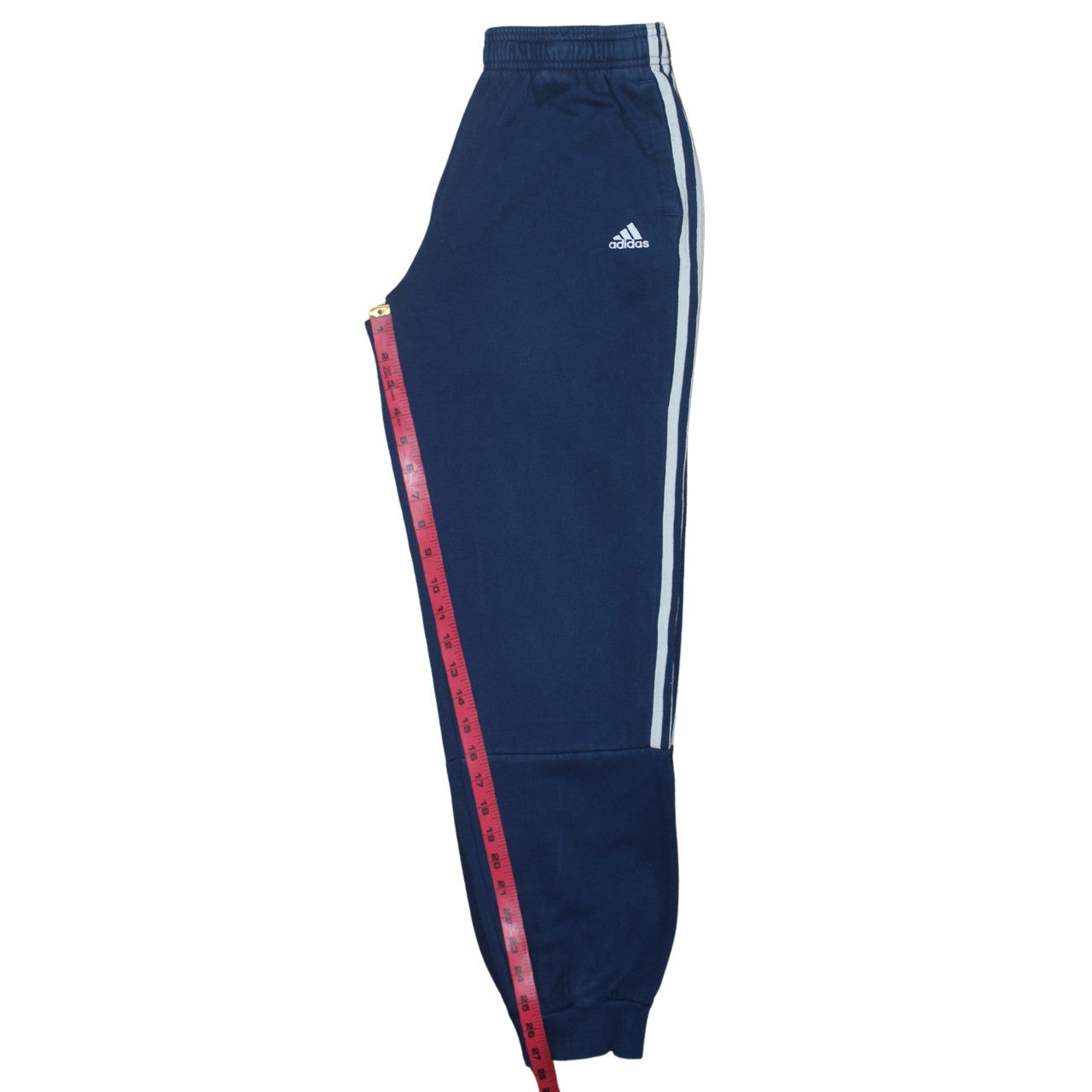 Adidas Boys Blue Jogger Trousers 13-14 Years Regular Fit Fleece Activewear