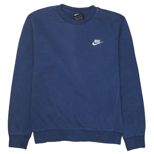 Nike Men's Blue XS Crew Neck Pullover Sweatshirt Logo Sportswear