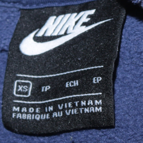 Nike Men's Blue XS Crew Neck Pullover Sweatshirt Logo Sportswear