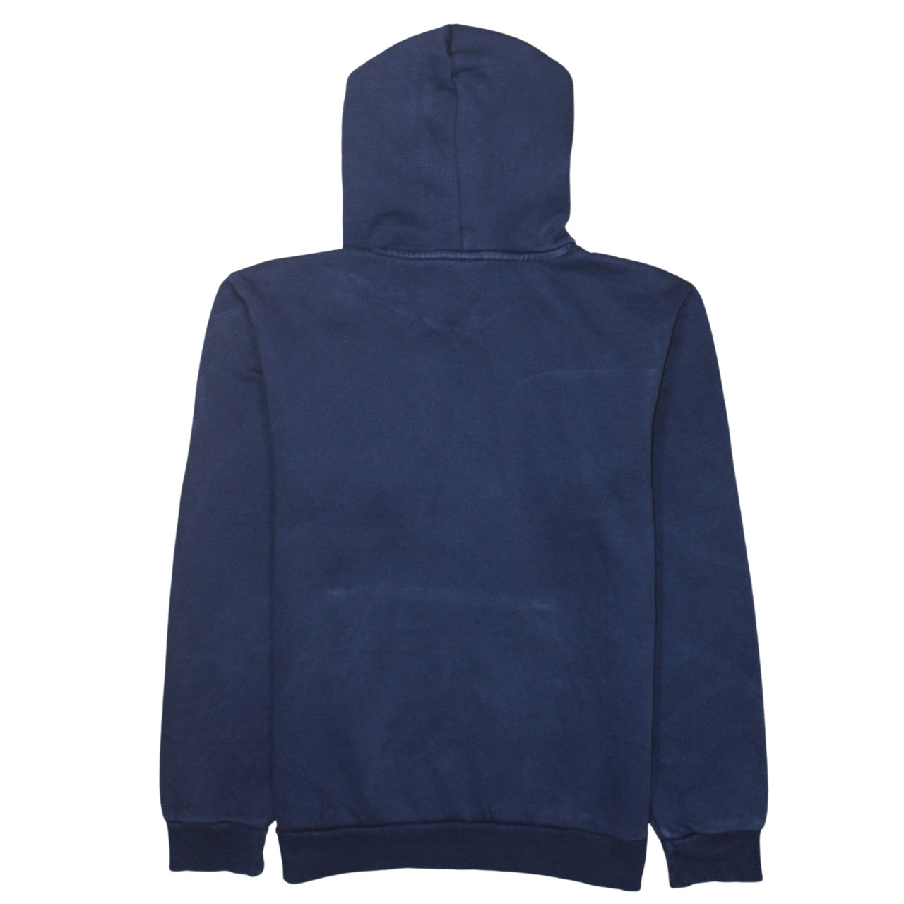 Puma Men Blue Pullover Hoodie Small Logo Fleece Sportswear