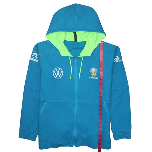 Adidas Women Blue Full Zip Hoodie Size 16-18 EU2020 Volkswagen Logo