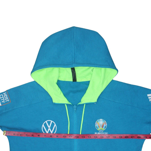 Adidas Women Blue Full Zip Hoodie Size 16-18 EU2020 Volkswagen Logo