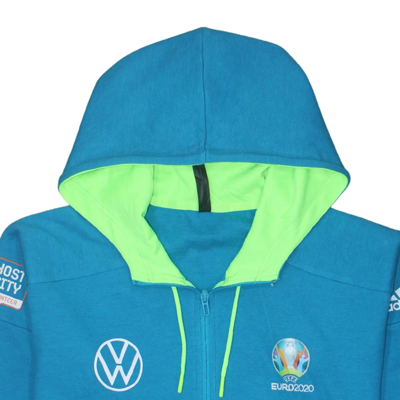 Adidas Women Blue Full Zip Hoodie Size 16-18 EU2020 Volkswagen Logo