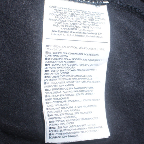 Nike Men's Black M Pullover Sweatshirt Crew Neck Logo Sportswear