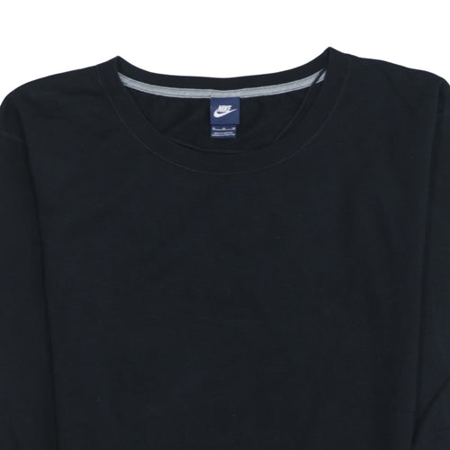 Nike Men's Black M Pullover Sweatshirt Crew Neck Logo Sportswear